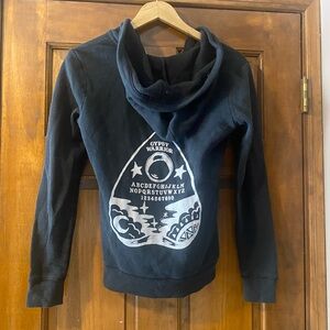 Gypsy Warrior Black hoodie with White Graphic